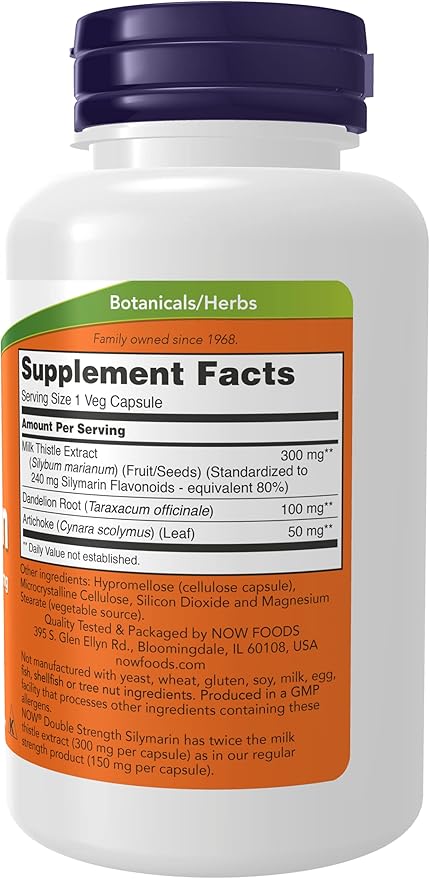 NOW Foods, SILYMARIN 2X 300mg 100