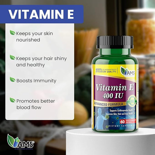 America Medic & Science Vitamin E 400 IU (60 Softgels)