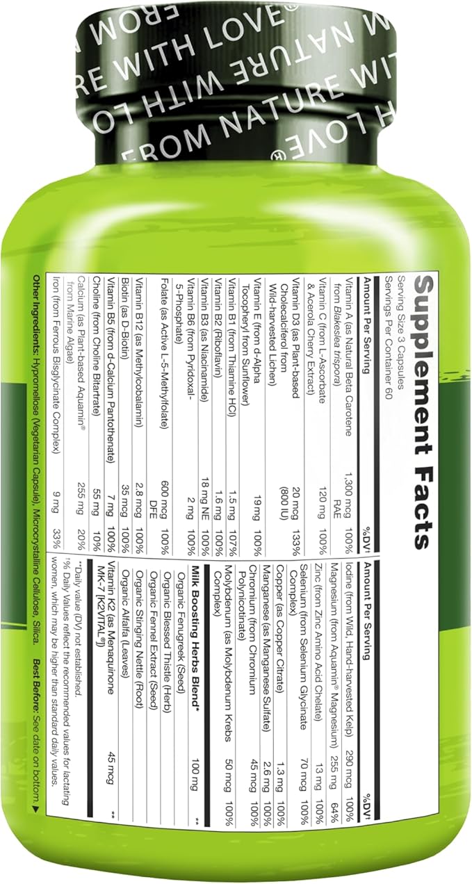 NATURELO Postnatal Multivitamin (180 Count 1))