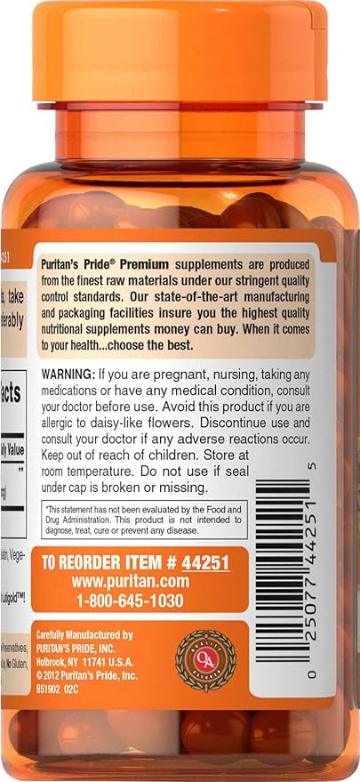 Puritan's Pride Lutein 40 Mg 60 Ct,