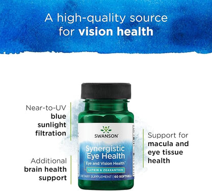 Swanson Synergistic Eye Health 60 Softgels 20 mg 2 mg