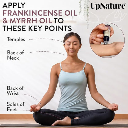 UpNature Frankincense Oil and Myrrh Oil 100% Natural