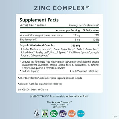 PURE SYNERGY Zinc Complex (60 Capsules)