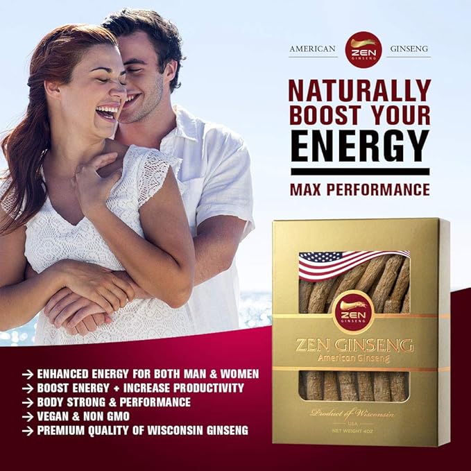1 Box of American Wisconsin Ginseng (4oz)