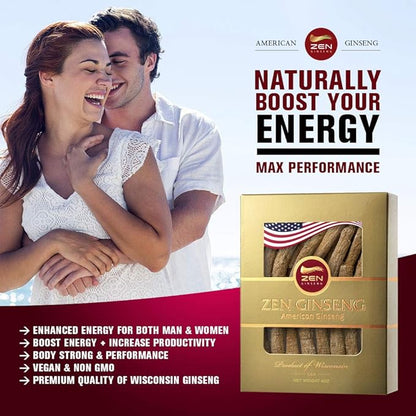 1 Box of American Wisconsin Ginseng (4oz)