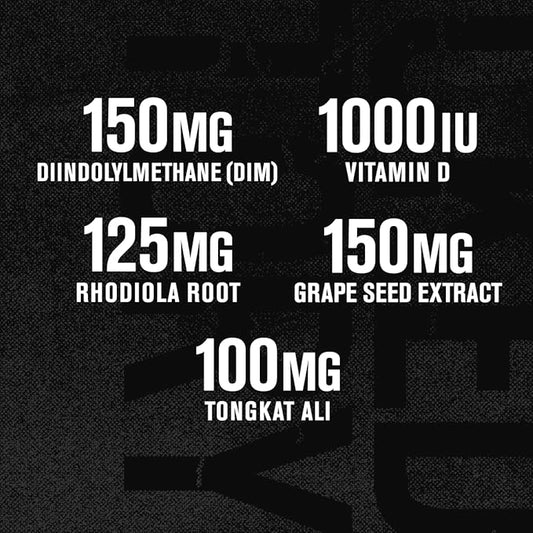 Androsurge Estrogen Blocker for Men - Natural Testosterone Booster for Men & Estrogen Metabolizer with Tongkat Ali, DIM, Long Jack & More - Test Booster & Muscle Builder - 60 Count