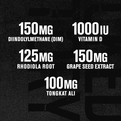 Androsurge Estrogen Blocker for Men - Natural Testosterone Booster for Men & Estrogen Metabolizer with Tongkat Ali, DIM, Long Jack & More - Test Booster & Muscle Builder - 120 Count