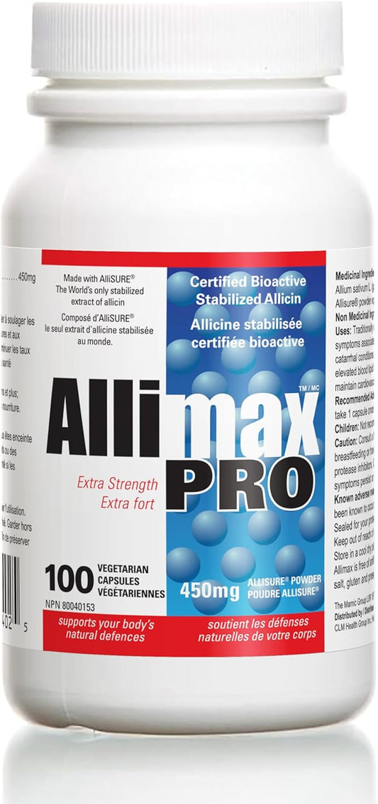 Allimax Pro 450mg 100 Vegicaps. Allicin
