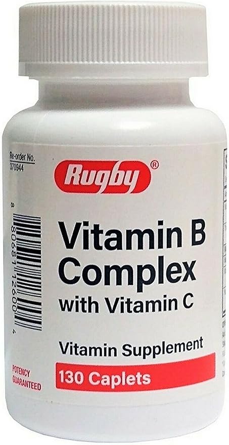 Rugby Vitamin B Complex with Vitamin 130 Caplets