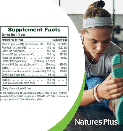 NaturesPlus Mega B150 Complex 60 Vegetarian 60 Servings