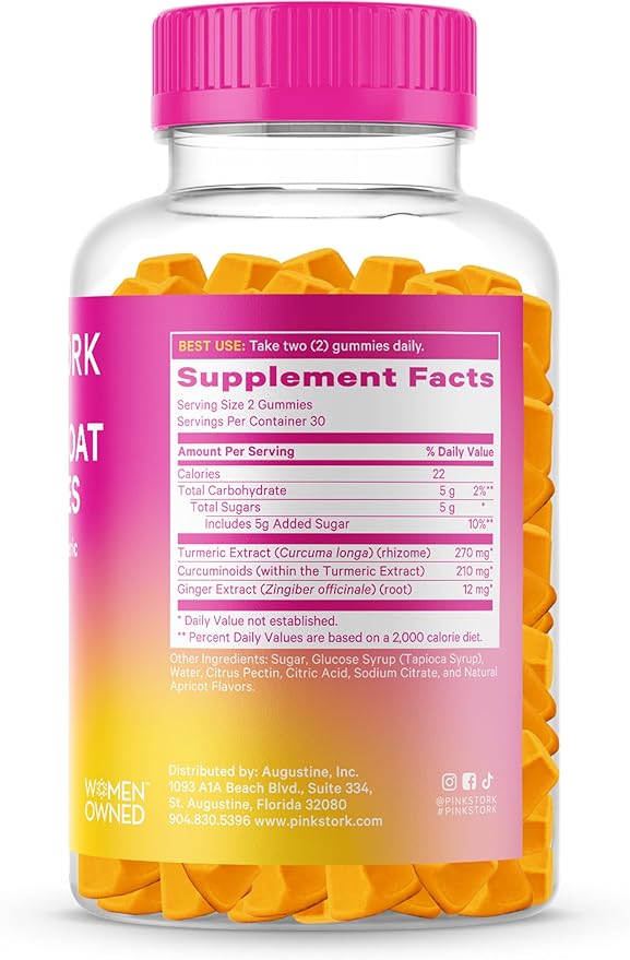 Pink Stork Bloat Gummies 60 Spiced