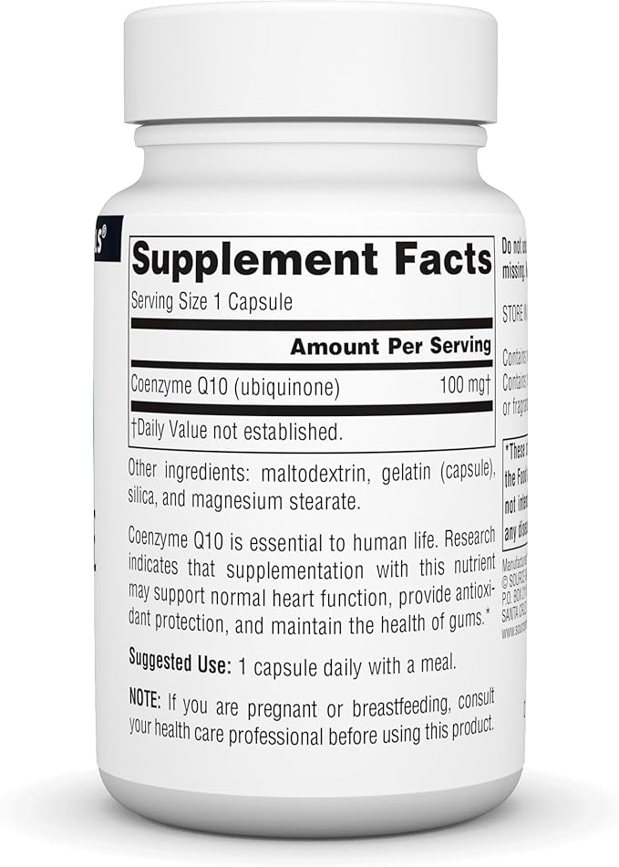 Source Natural Coenzyme Q10 Antioxidant Support 100 mg 60 Capsules