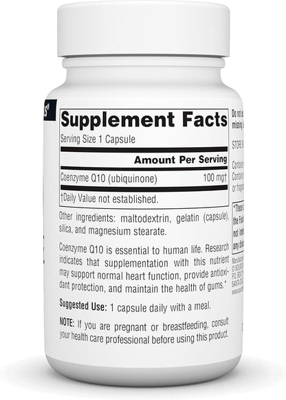 Source Natural Coenzyme Q10 Antioxidant Support 100 mg 60 Capsules