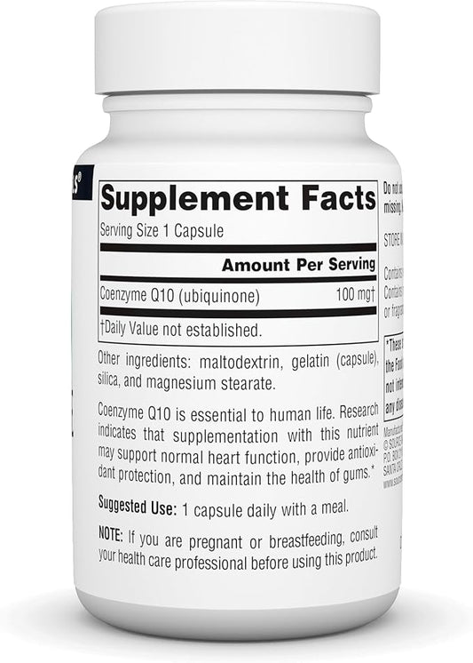Source Natural Coenzyme Q10 Antioxidant Support 100 mg 60 Capsules