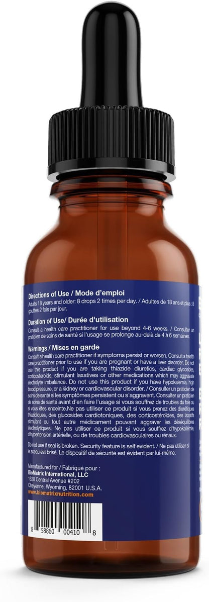 BioMatrix Licorice Root Extract (1200 Drops 2 fl. oz) More Active Ingredient Than Competing Brands (0.87 mg Glycyrrhizin per Drop), Less Doses Needed, Concentrated, Raise Cortisol, Energy
