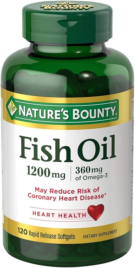 Nature's Bounty F.ish Oil, Supports Heart 1200 Mg- 120 Ct
