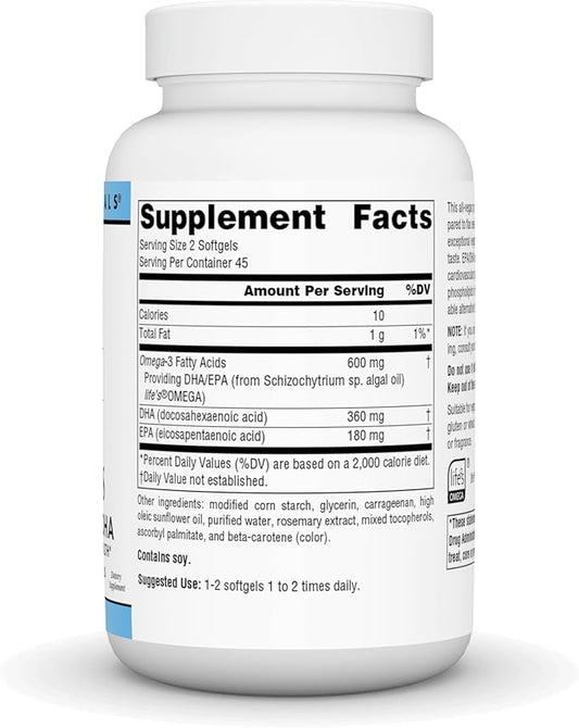 Source Naturals Vegan Omega 3s Epa-Dha* 300mg 90 Softfgels