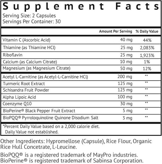 VitaMonk MITOTRAX™ Bio-Enhanced Mitochondrial Supplement Revitalize 100% All-Natural 60 Capsules