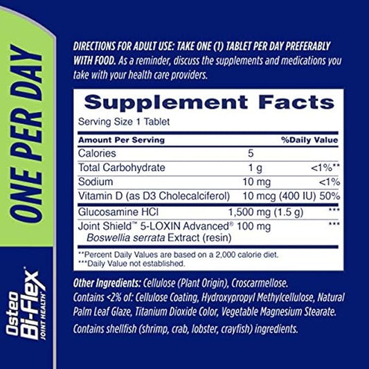Osteo Bi-Flex Glucosamine with Vitamin D, One Per Day By Osteo Bi-flex, Joint Health,130 Coated Tablets, 130 Count