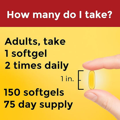 Nature Made Triple Omega 3 6 9, Flaxseed, 3 Supplement, 150 Softgels, 75 Day