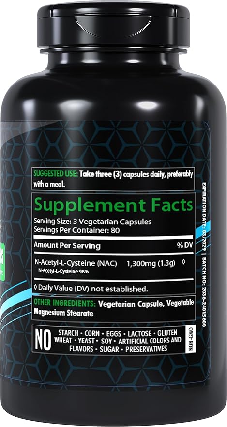 N-Acetyl L-Cysteine (NAC) 1300mg | 240 Capsules