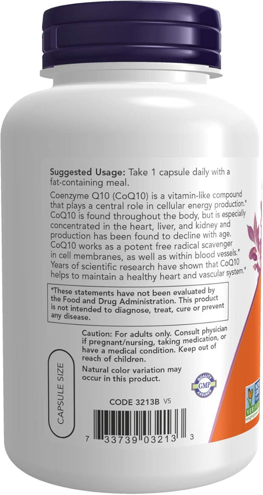 NOW Supplements, CoQ10 100 mg 180 Veg