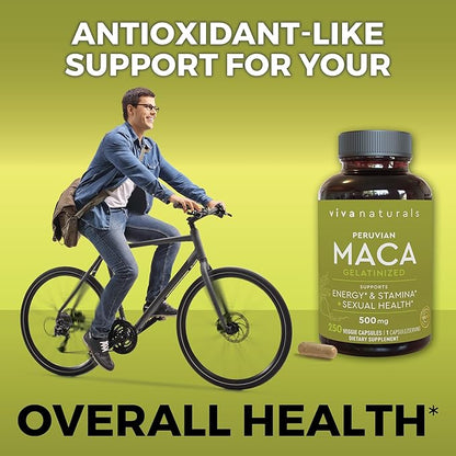 Peruvian Maca Root Supplement for Women 500mg - 250 Yellow