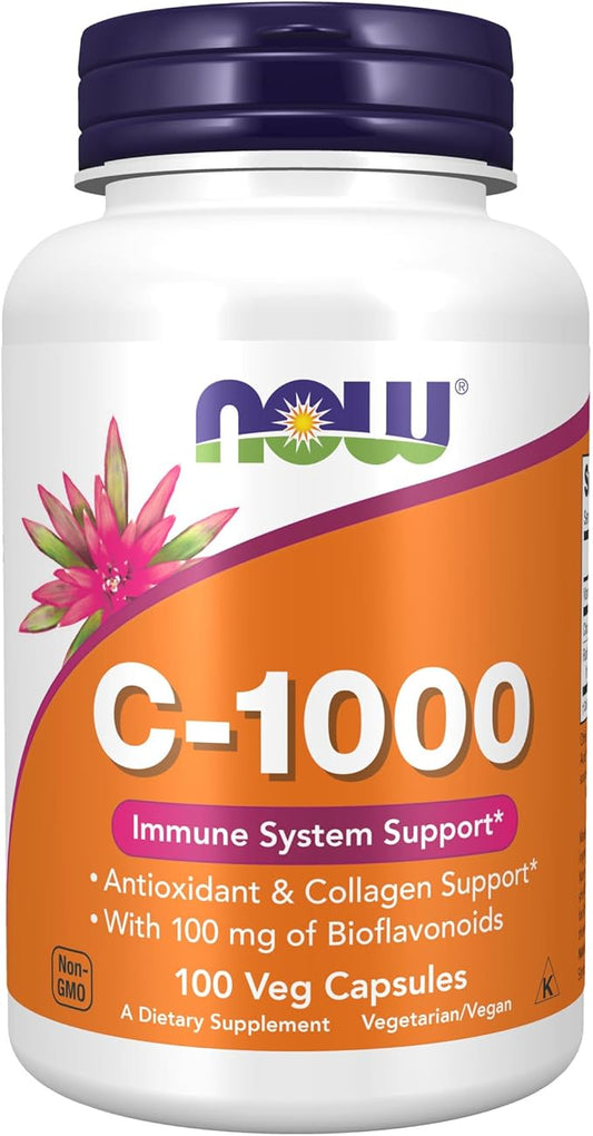 NOW Supplements, Vitamin C-1,000 with 100 100 Veg