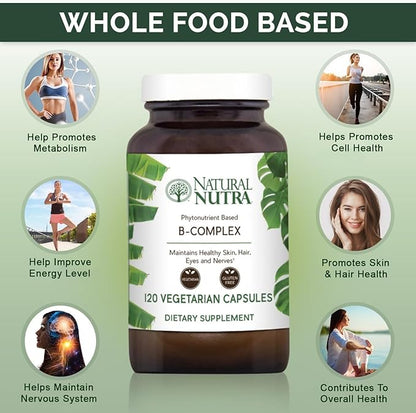 Natural Nutra Vitamin B Complex 120 Vegetarian