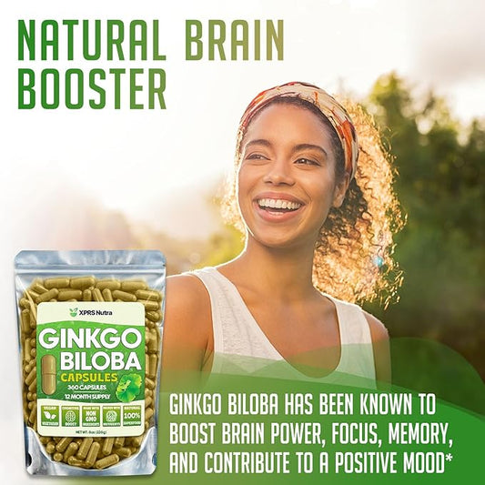 XPRS Nutra Ginkgo Biloba Capsules 360 Count