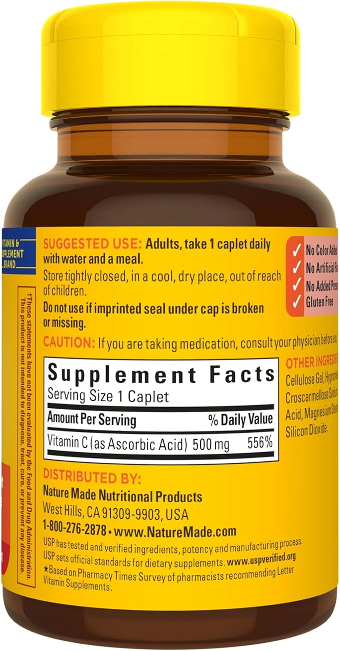 Nature Made Vitamin C 500 mg 100 Count 3)