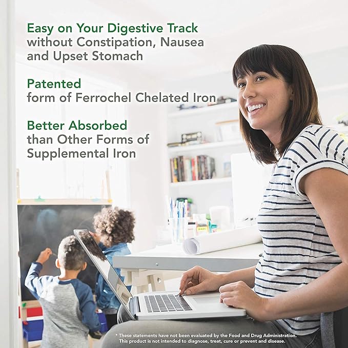 PlantFusion Vegan Iron Supplements from, Premium (25mg), Plus B12, 90 90 Veggie