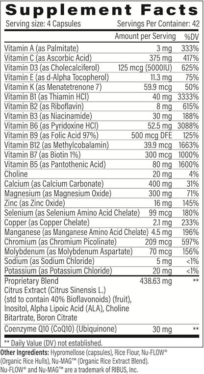 DentaMedica Nutritional Support for Faster Dental D3 & K2 for CoQ10 & 168 Capsules