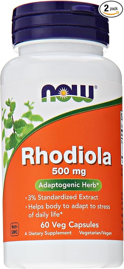 NOW Rhodiola Rhodiola Rosea 500mg, 60 2)