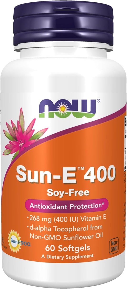 NOW Supplements, Sun-E™ 400 IU 60 Softgels