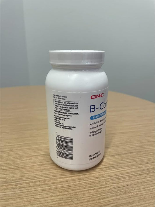 GNC B-Complex Plus Energy | Metabolism & Energy Production | 120 Count