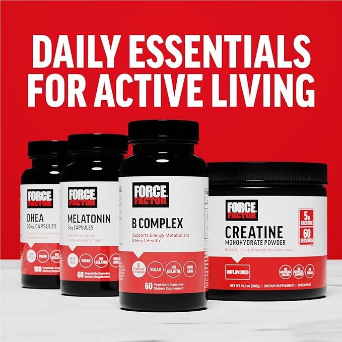 FORCE FACTOR Resveratrol Supplement to Support 120 Vegetable