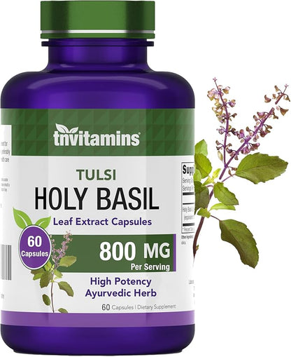 Holy Basil Capsules (800mg x 60 Capsules)