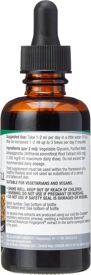 Nature's Answer Ashwagandha Root 2oz