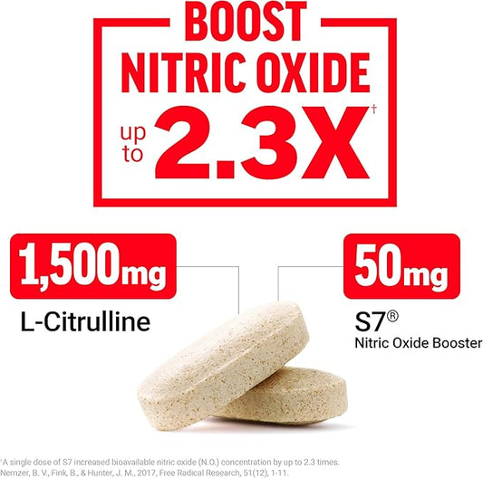 FORCE FACTOR Score! XXL, 2-Pack, Nitric Oxide Booster Supplement for Men with L-Citrulline, Black Maca, & Tribulus to Improve Athletic Performance, Increase Stamina, & Support Blood Flow, 60 Tablets