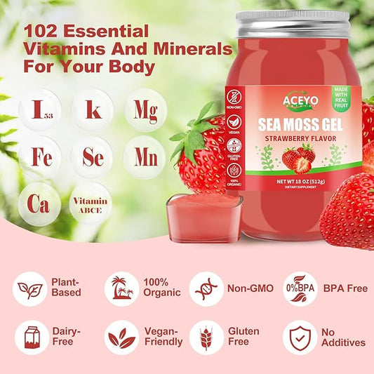 (18 OZ) Irish Sea Moss Gel 102 Vitamins