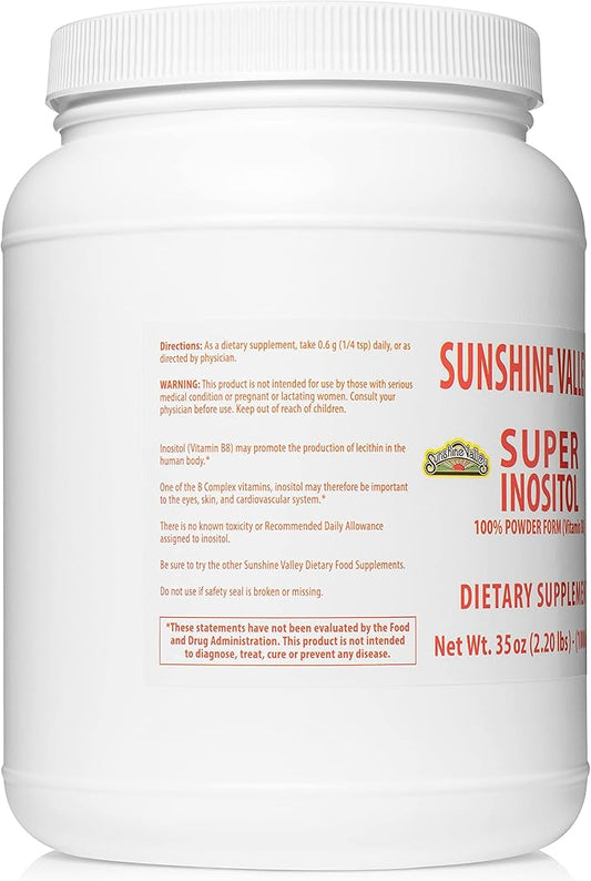 Super Inositol, Vitamin B8 Powdered Dietary 35oz