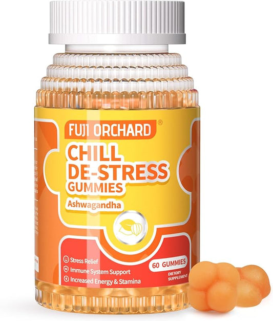 Ashwagandha Gummies for Stress Relief, Mood 60 Count