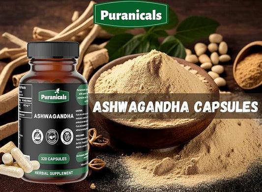 Ashwagandha Premium 320 Capsules Non GMO 500 mg 100% Pure