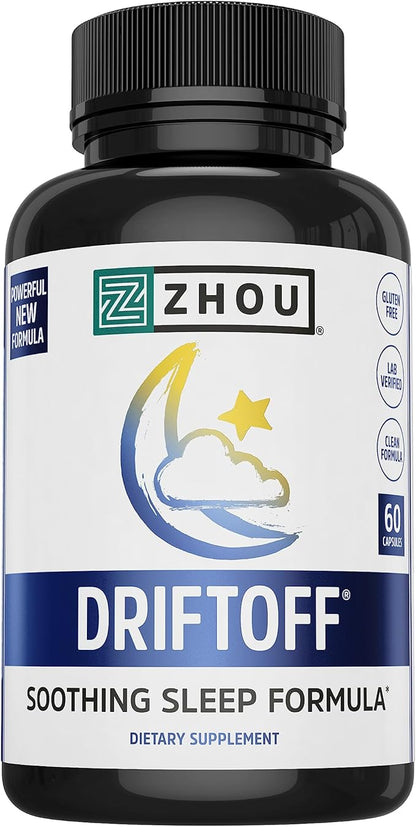 Zhou Drift Off Premium Sleep Aid 30 Servings, 60 Veggie