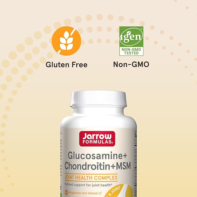 Jarrow Formulas Glucosamine + Chondroitin + 240 Capsules, 60 Day