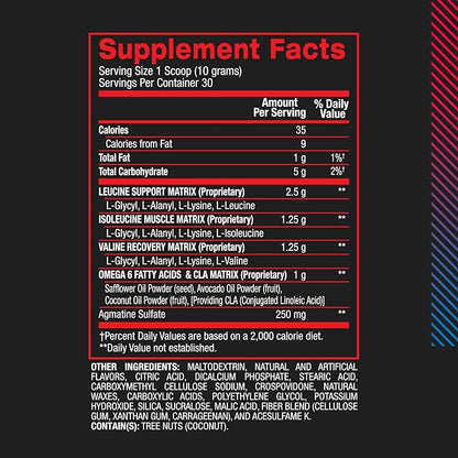 BPI Sports Best BCAA - The Building Blocks of Protein and Muscle - Post-Workout Recovery - Weight Loss Support - Rainbow Ice, 30 Servings, 300 g