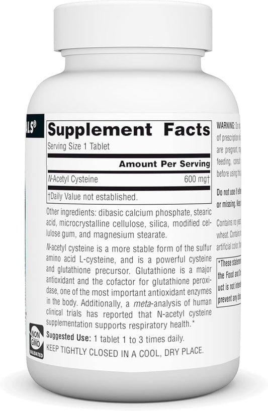Source Naturals N-Acetyl Cysteine Antioxidant Support 600 mg 120 Tablets