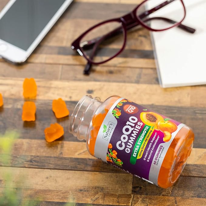 CoQ10 100mg Gummies 3X Better Q10 Vitamins, 10 Supplements, 60 CoQ10 CoQ10 Gummies