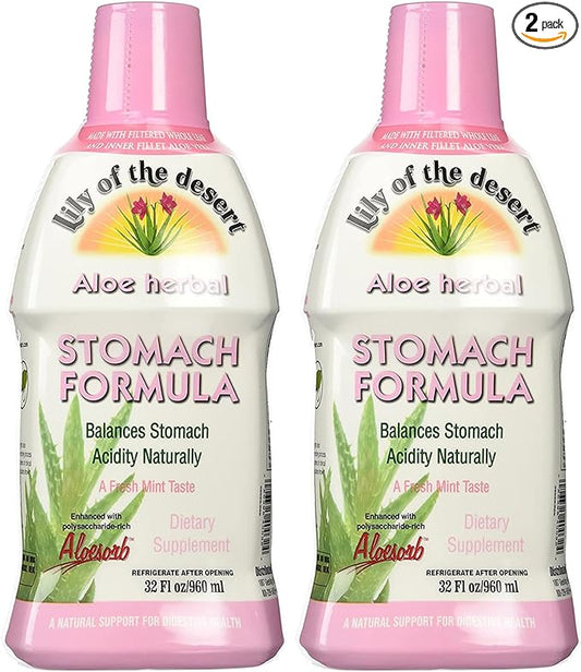 Lily Of The Desert Stomach Formula, 32 Oz 2)